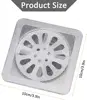 30pcs Disposable Shower Drain Cover Hair Catcher Shower Drain Mesh Sticker Sewer Filter Screen for Bathroom Laundry Bathtub Sink 6