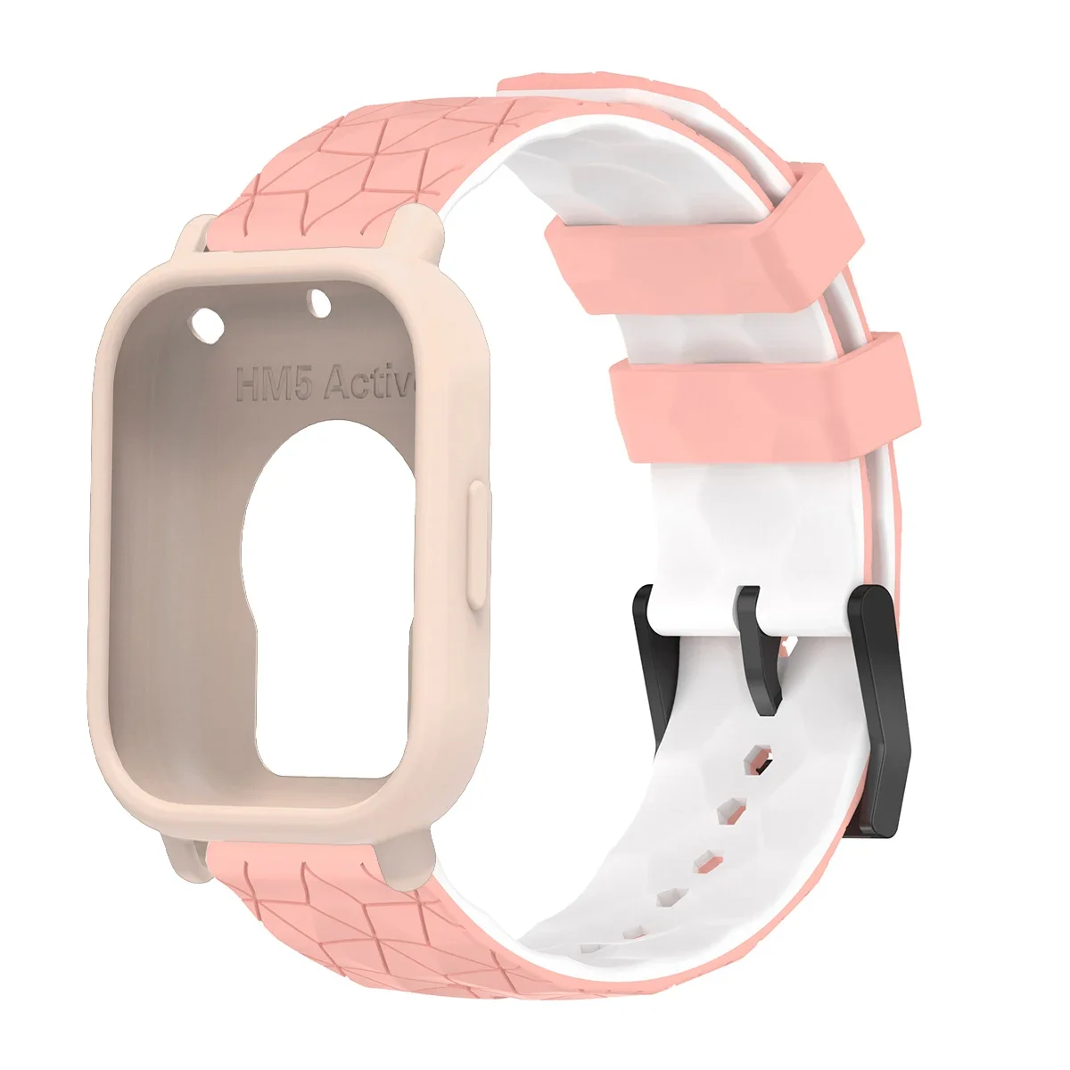 Enhanced Silicone Replacement Bracelet with Protective Shell Covers