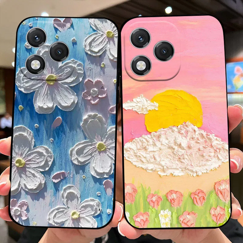 Cartoon Print Silicone TPU Soft Phone Case - Durable Back Cover Protector Shell