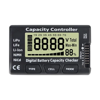 Controllo della capacità della tensione della batteria per batterie Li-ion LiFe Nimh Nicd Lipo CellMeter 7 1-7S RC Auto Barche Tester batteria di alimentazione