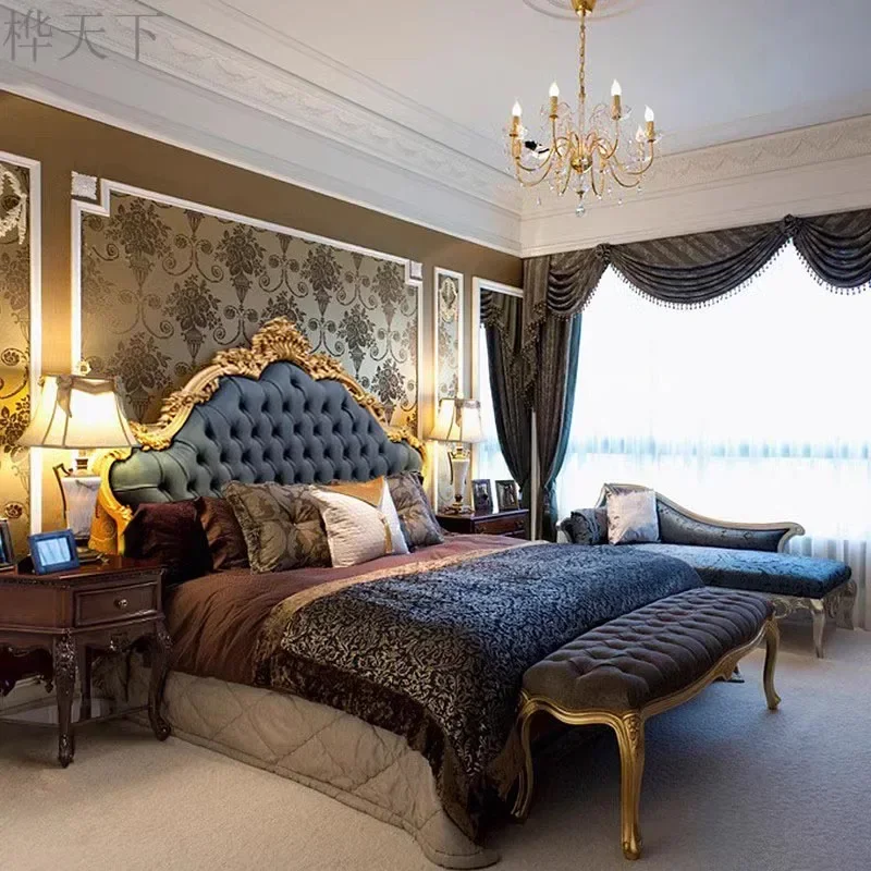 Pedana Per Letto Matrimoniale Laterale In Stile Royal Nordic Loft Frames Letto Matrimoniale Queen Size Camas In Pelle Accessori Per La Casa Matrimonia