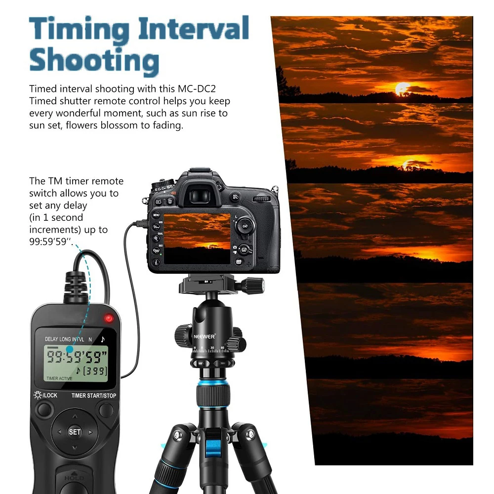 Mcoplus RM-UC1 Timer Remote Control with Intervalometer For Olympus E-M1 E-M5 II E-M10 II Pen-F E-PL8 E-PL7 E-PL6 E-PL5 E-PL3