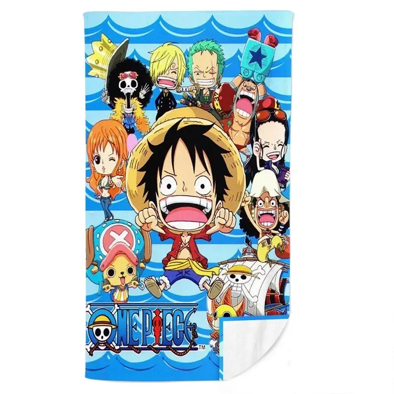 

В наличии Анимация One Piece Sunny Ship Luffy фитнес бег пот практичное пляжное полотенце плавательное банное полотенце аниме модель