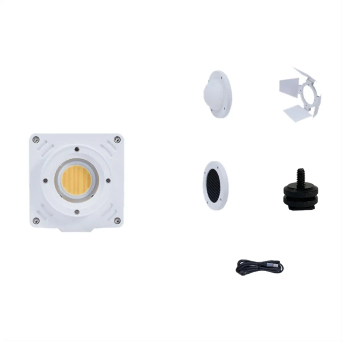 M05K 20W 포켓 LED 비디오 조명 2700K-6500K 사진 조명, 소프트박스 허니컴 그리드 바른도어 12FX 포함, 사진 스튜디오용,B