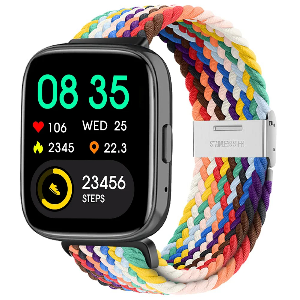 Nylon Braided Solo Loop Elastic Weave Bracelet Wristband Strap