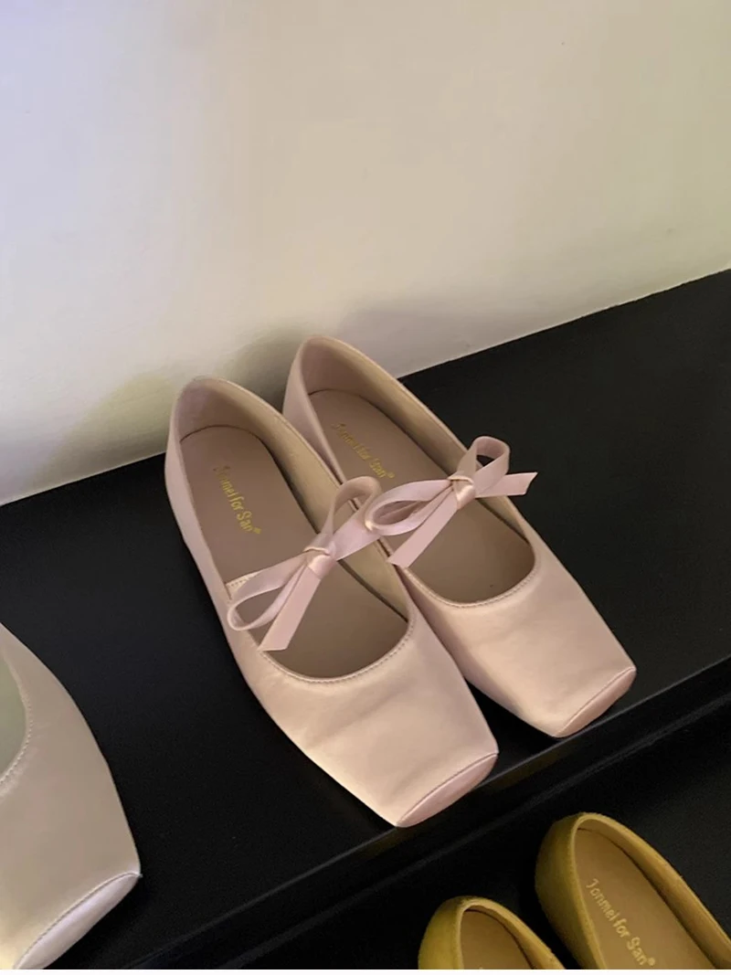 Designer Spring Flats Women's Ballet Shoes Comfort Soft Sole Shoes Outdoor Party Dress Female Slip On Shoes