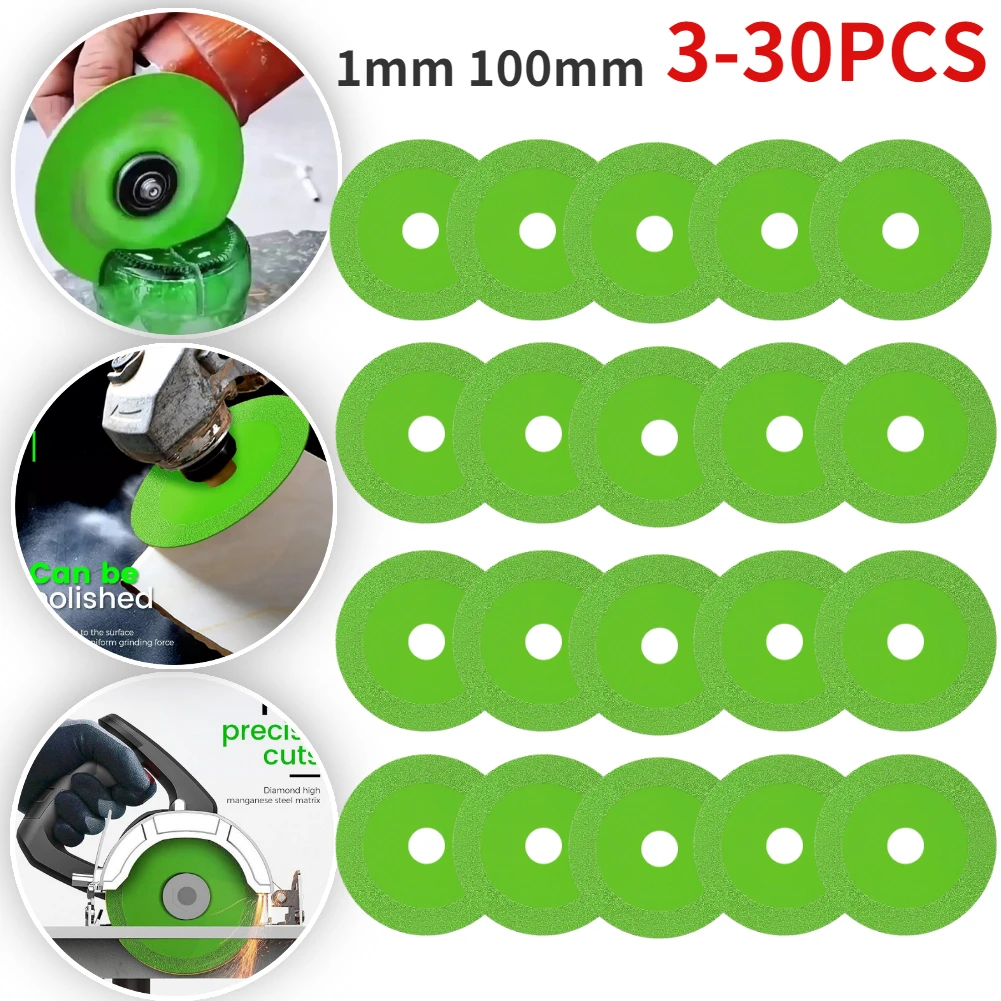 100mm Glass Cutting Disc Diamond Discs Cutting Glasses Bottles 3