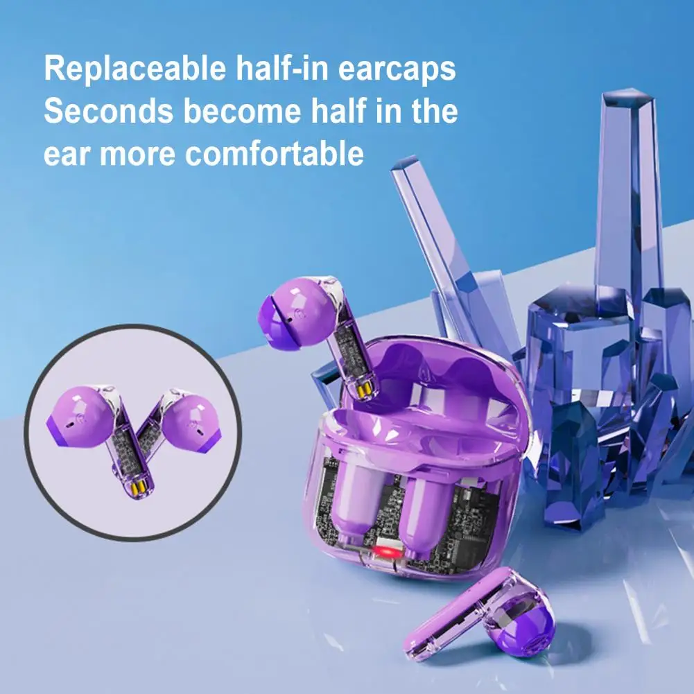 

Wireless Earphone Handsfree In-ear 32Ohm Stable Connection Bluetooth-compatible 5.3 Wireless Earphone Home Supply