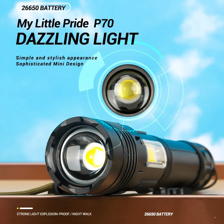  LED , XHP70  ġ Ʈ, USB   , 18650 ͸ , COB ķ 