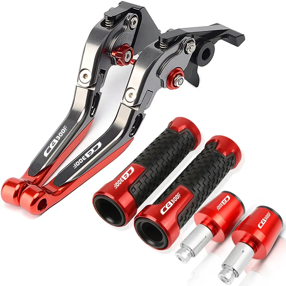 

Motorcycle Foldable Brake Clutch Levers 22MM Handlebar Knobs Handle Grips Ends For HONDA CB300F CB 300F 2014 2015 2016 2017 2018