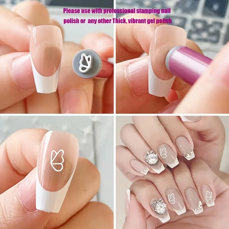 3/15개 중간 크기 네일 아트 스티커 펜 세트 다양한 패턴의 네일 디자인 도구, 초보자와 네일 살롱에 적합