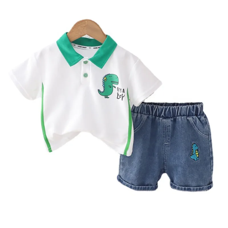 

New Summer Baby Girl Clothes Suit Children Boys Outfits Toddler T-Shirt Shorts 2Pcs/Sets Infant Casual Costume Kids Tracksuits