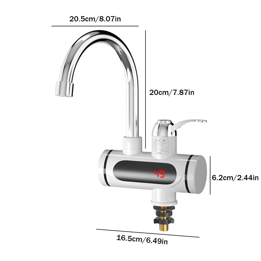 Electric Kitchen Water Heater Tap 3000W Instant Heating Water Faucet Heater  Temperature Digital Display Water Heater for Kitchen - AliExpress