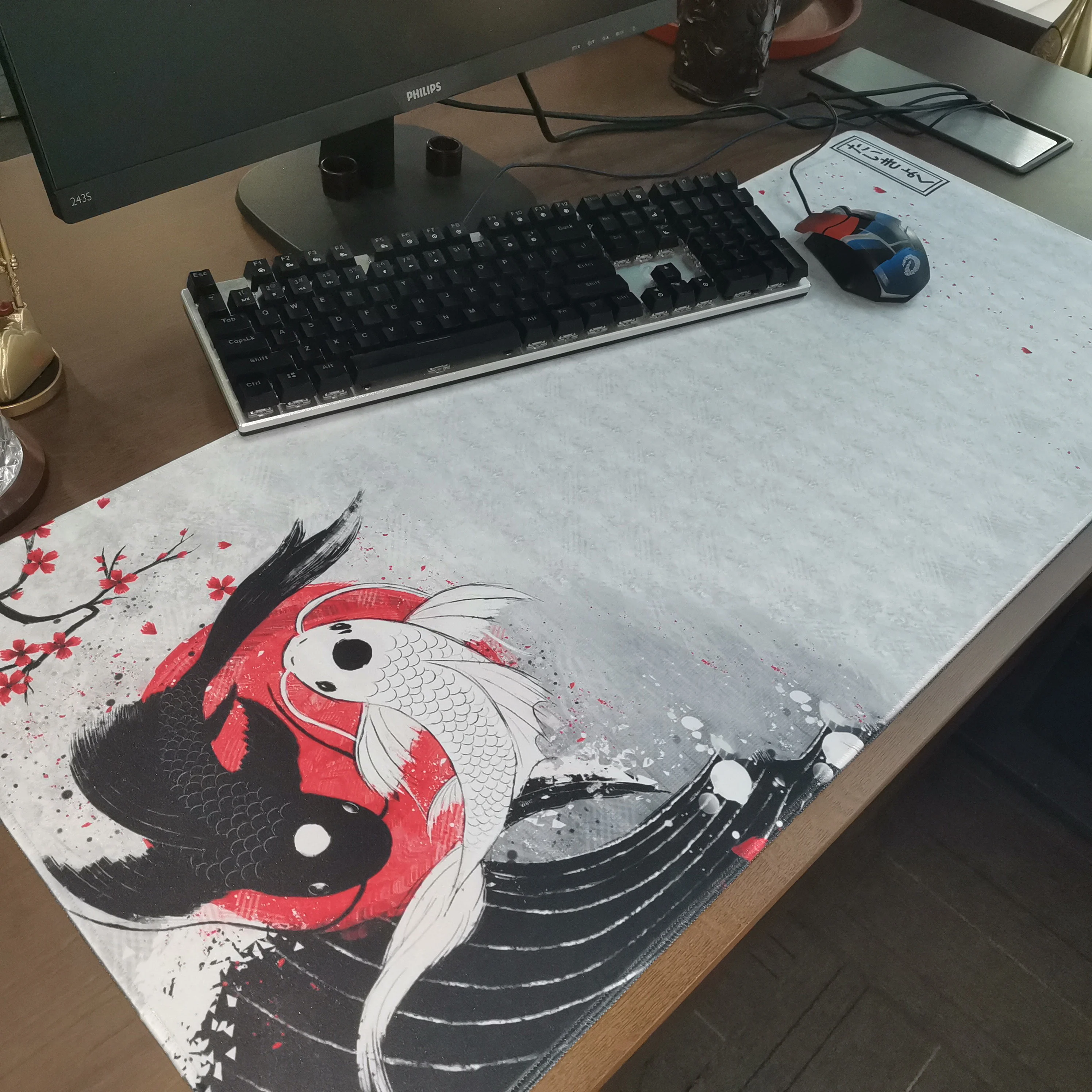 Popular Grande Gaming Mouse Pad Tapete de Teclado Gamer Xxl Tapete 550x1000 mm Tapete de Borracha Notebook Mousepad Design - Imagem 3