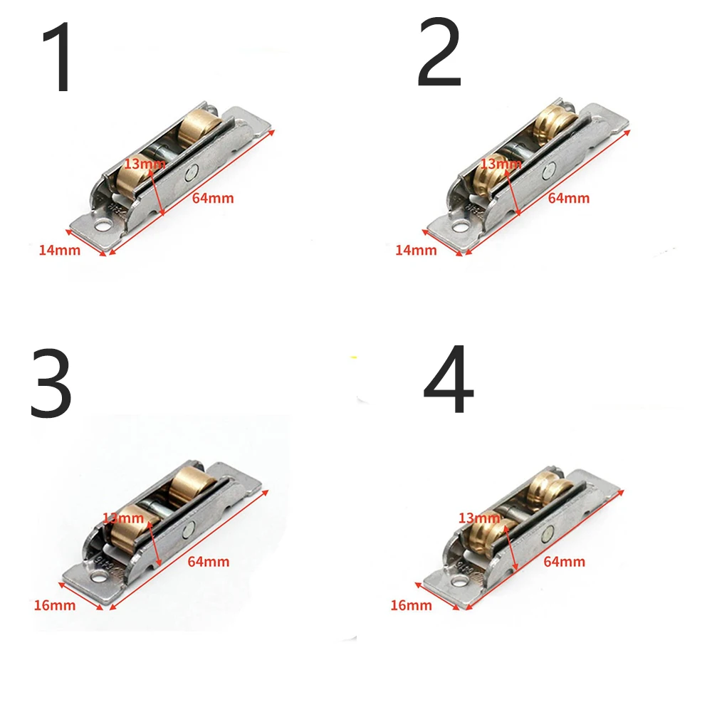 Description Picture 2 of itemWindow Pulley Stainless Steel Window Rollers Sliding Door Roller Pulleys Wheel Furniture Fitting Practical Home Hardware