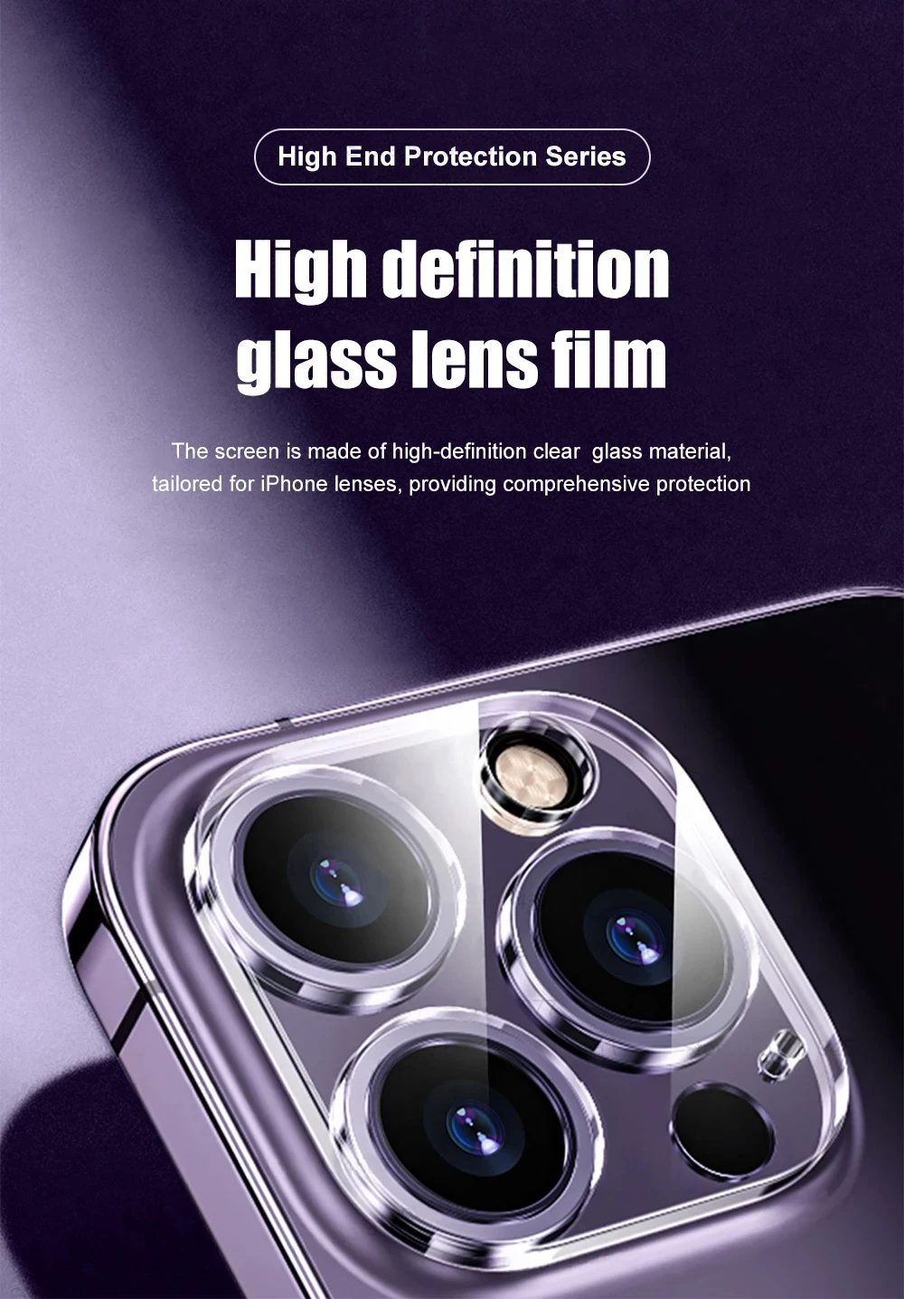 3pcs Camera Lens Protector 3D For iPhone 15 Pro Max 16 14 13 12 11 Mini Plus Clear Protective Tempered Glass Full Cover Film 1 S56692599adda461d8a8a6d21951f7fceC