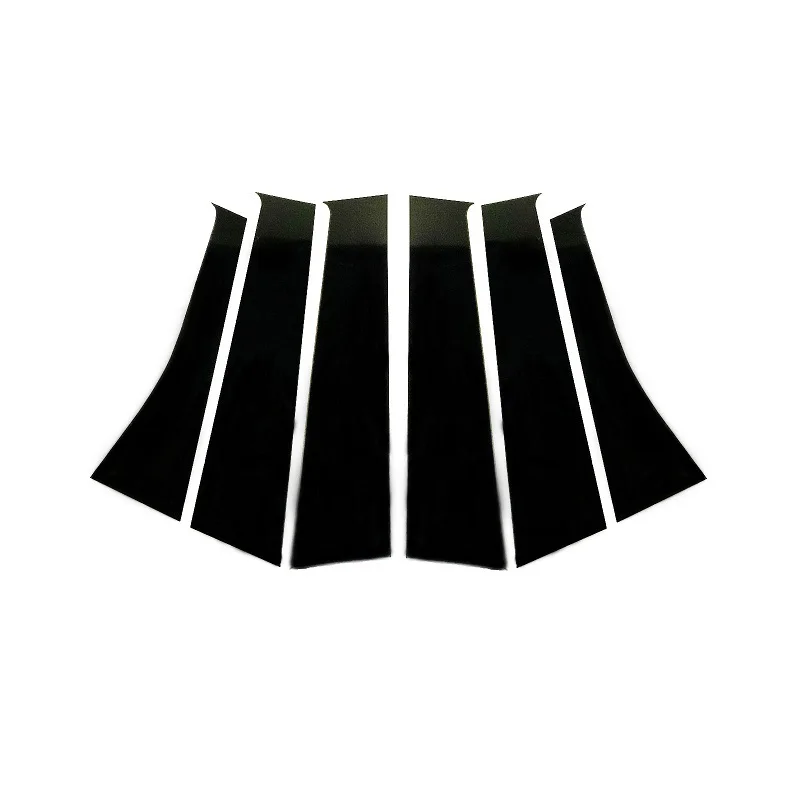 Polished Pillar Posts 6PCS Fit for Mitsubishi Outlander 2013-Window Trim Cover BC Column Sticker car stickers car window trim car window stickers car window trim stickers window door cover trim