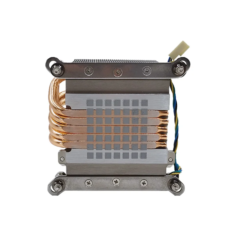 Bom Dissipador Térmico Cpu para Servidor 2u Lga115x Lga1200 Lga1366 Refrigerador com Ventilador 6025 6800rpm Tubos de Aquecimento Tdp até 165w - Imagem 4
