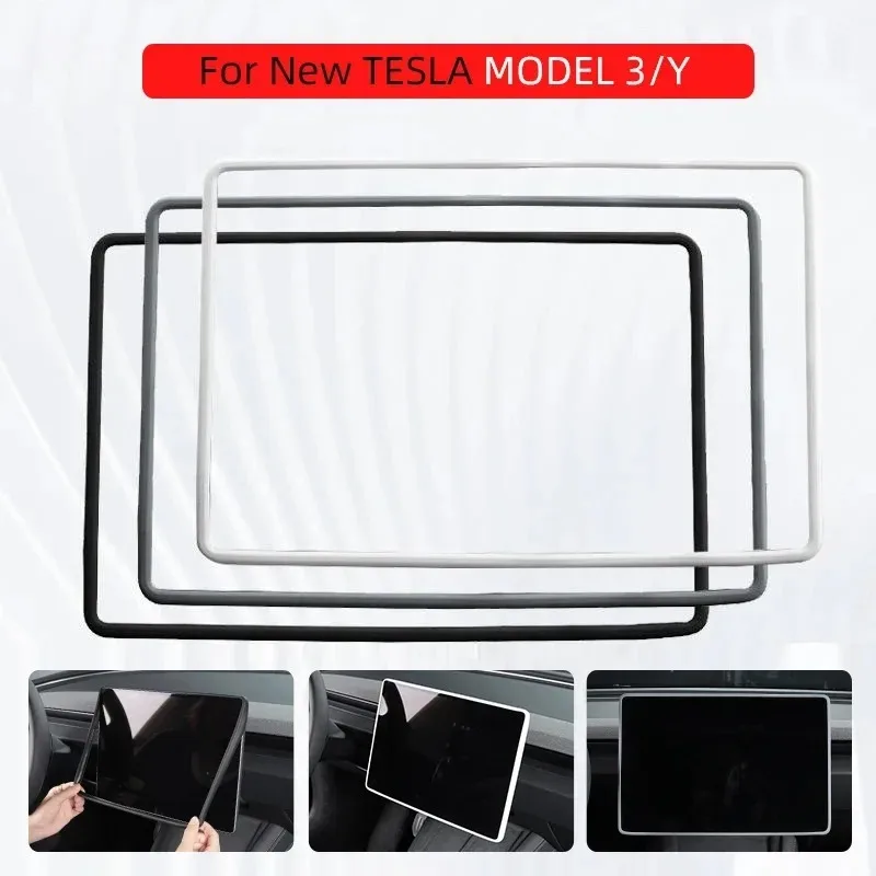 Tesla Model 3 Y Silicone Screen Edge Protect Frame – -Premium EV&Tesla Accessories - View #5