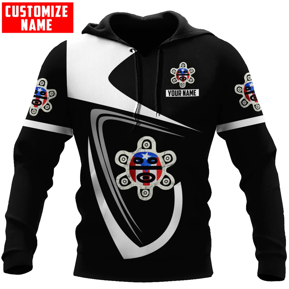 

Мужская Повседневная Толстовка PLstar Cosmos, Пуэрто-Рико, с 3D рисунком, на молнии