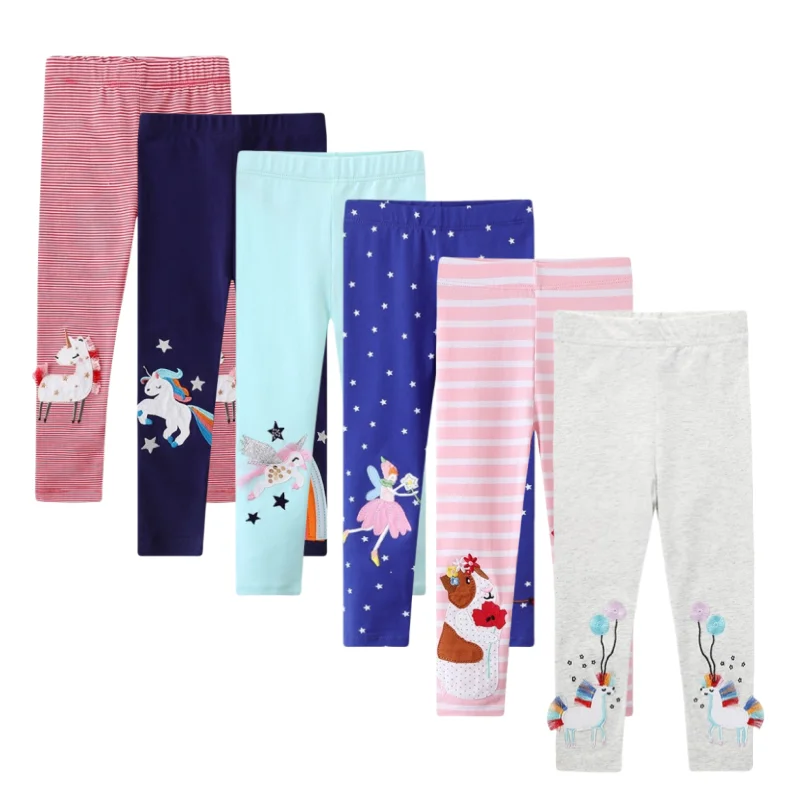 

Girls Unicorn Leggings Kid Rainbow Print Legging Cotton Stretch Tights Trousers Toddlers Slim Long Pants Comfortable Bottoms