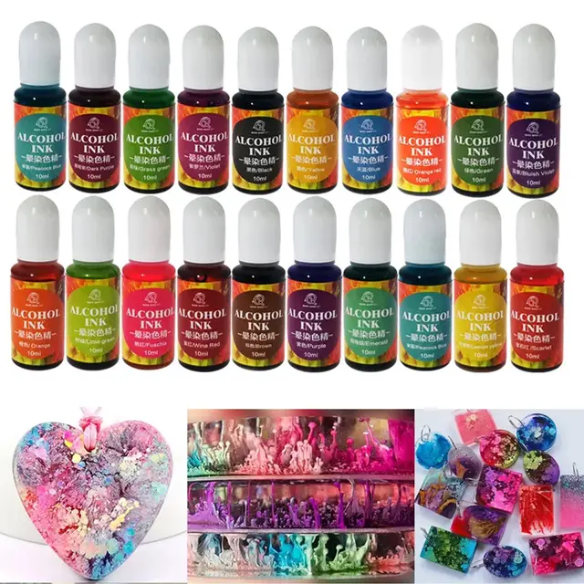 Epoxy Resin Alcohol Inks 1