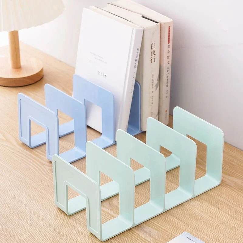 Book stand desktop book organizer divider transparent acrylic book file clip