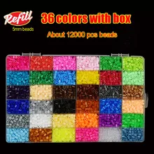 

Perler Beads Kit 5mm/2.6mm Hama beads Whole Set with Pegboard and Iron 3D Puzzle DIY Toy Kids Creative Handmade Craft Toy Gift