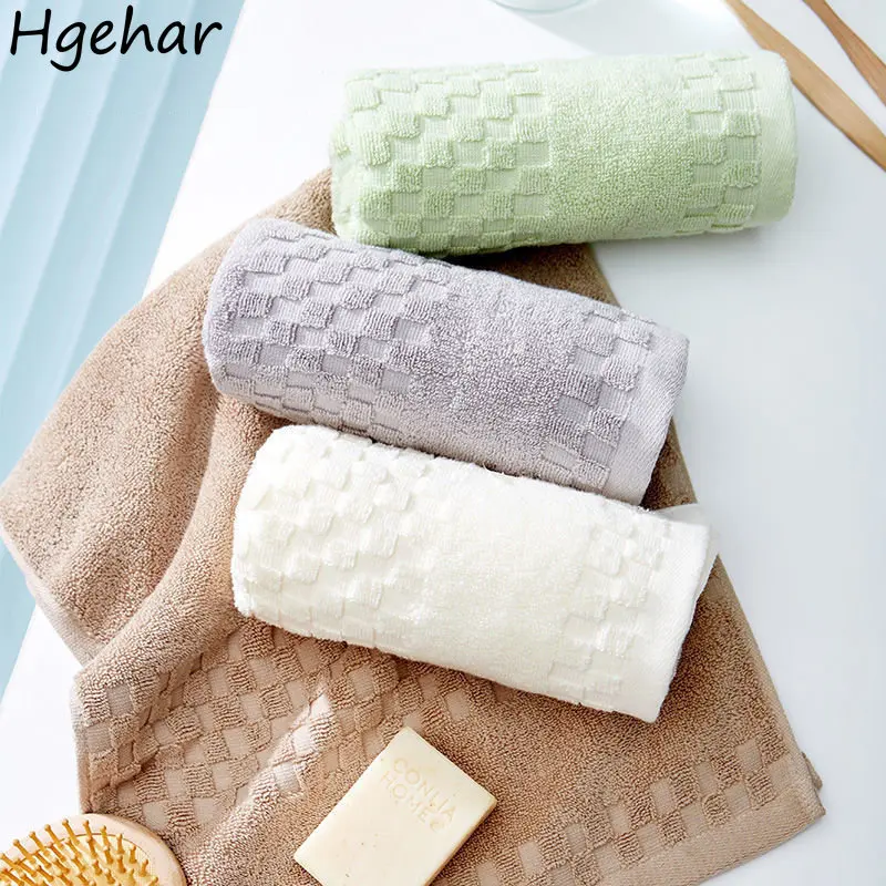 

74x32cm Quick Drying Face Towels 100% Cotton Absorbent Plain Household Hotel Bathroom Hair Cleaning Hand Washcloth Soft Towel