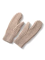 100 Wool Thick Density Knitted Mittens Women Outdoor Winter Thermal Men Cable Mitts Work Drive Mittens Unisex Gloves Arm Warmers