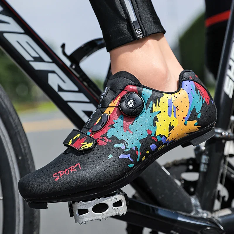 Professional Cycling MTB Shoes Men Women SPD Road Dirt Bike Route Cleat Flat Sneaker Racing Bicycle Mountain Biking Shoes
