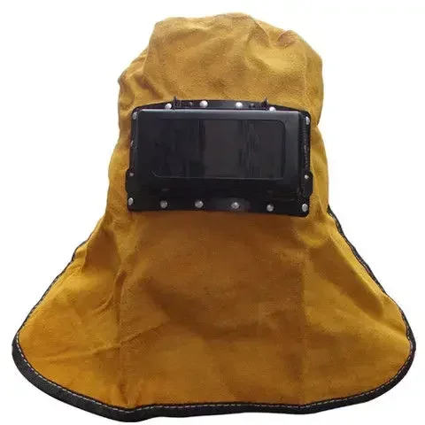 

Auto Darkening Filter Lens Welder Leather Hood Wear-resistant Welding Helmet Face Guard Protector for Industry