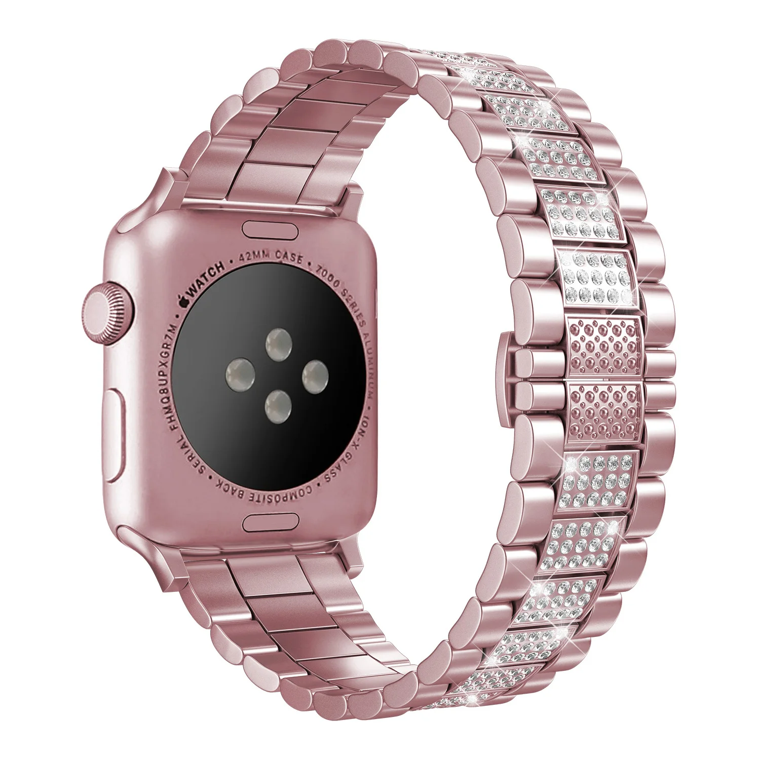 

Металлический + Алмазный ремешок для Apple watch Ultra, сменный Браслет для iwatch 6 5 4 3 SE 44 мм 42 мм 40 мм 49 мм 8 7 45 мм 41 мм