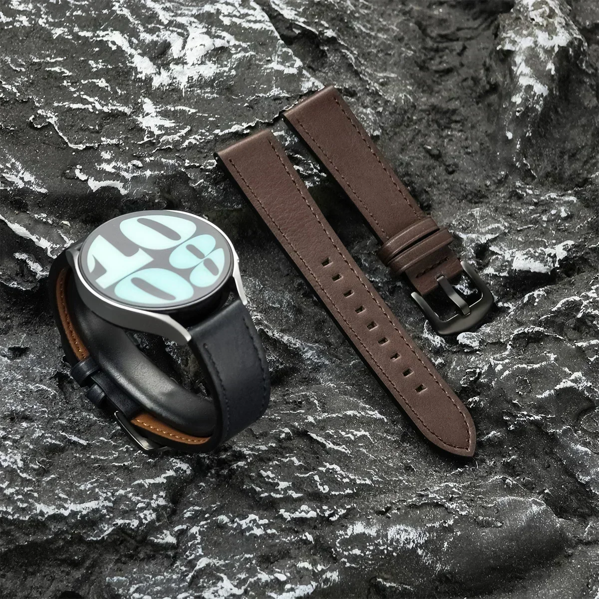 Premium Leather Wristband - Soft Adjustable Strap