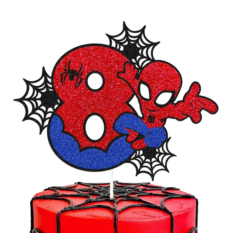 1pcs/lot Birthday Party Spider Man Theme Cake Toppers Decorations