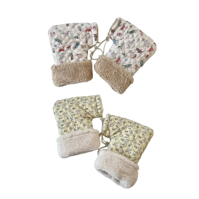 

Plush Infant Stroller Hand Muffs Cartoon Animal Hands Warmer Kids Scooter Gloves