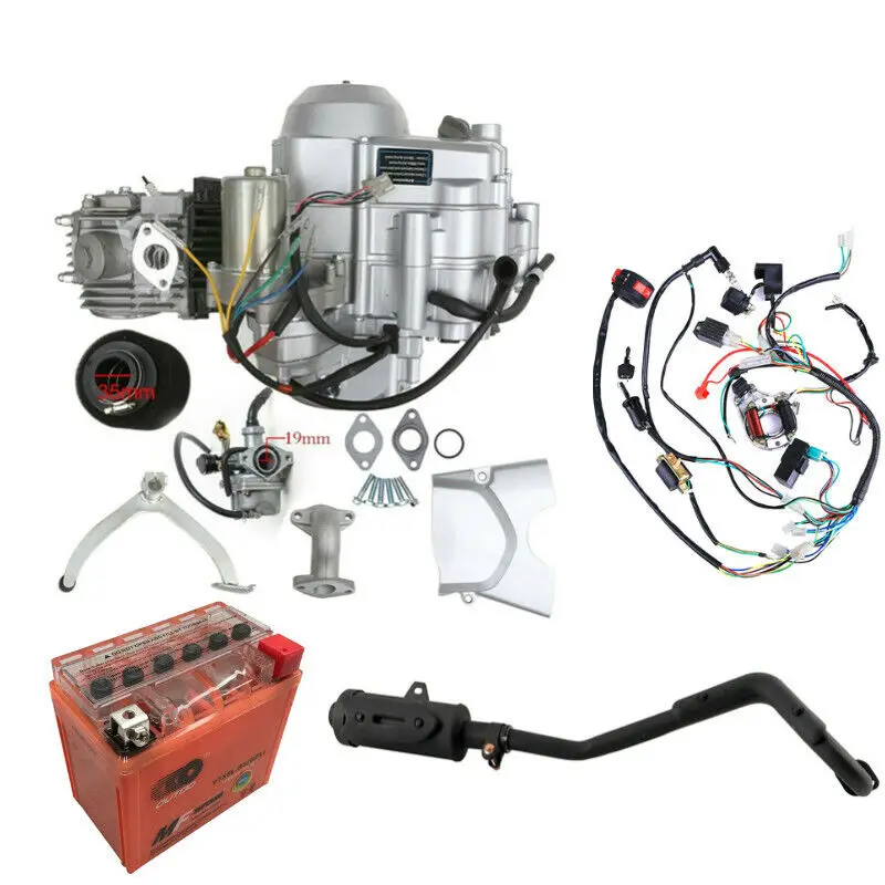 

125cc полуавтоматическая батарея для выхлопной проводки двигателя для Honda ATC70 ATV Taotao