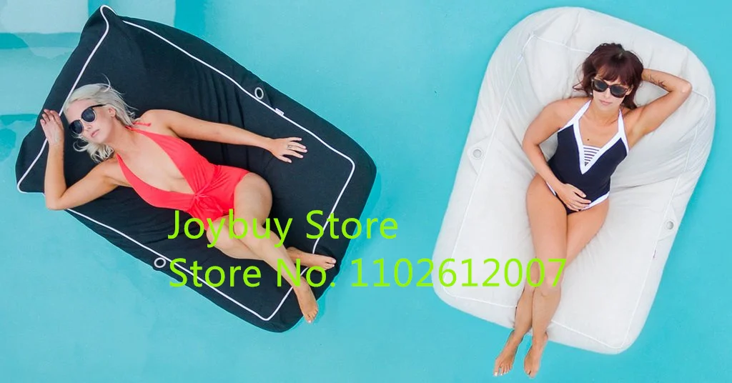 One people seat outdoor bean bag furniture large size beanbag sofa chair Blue Float lounger on water