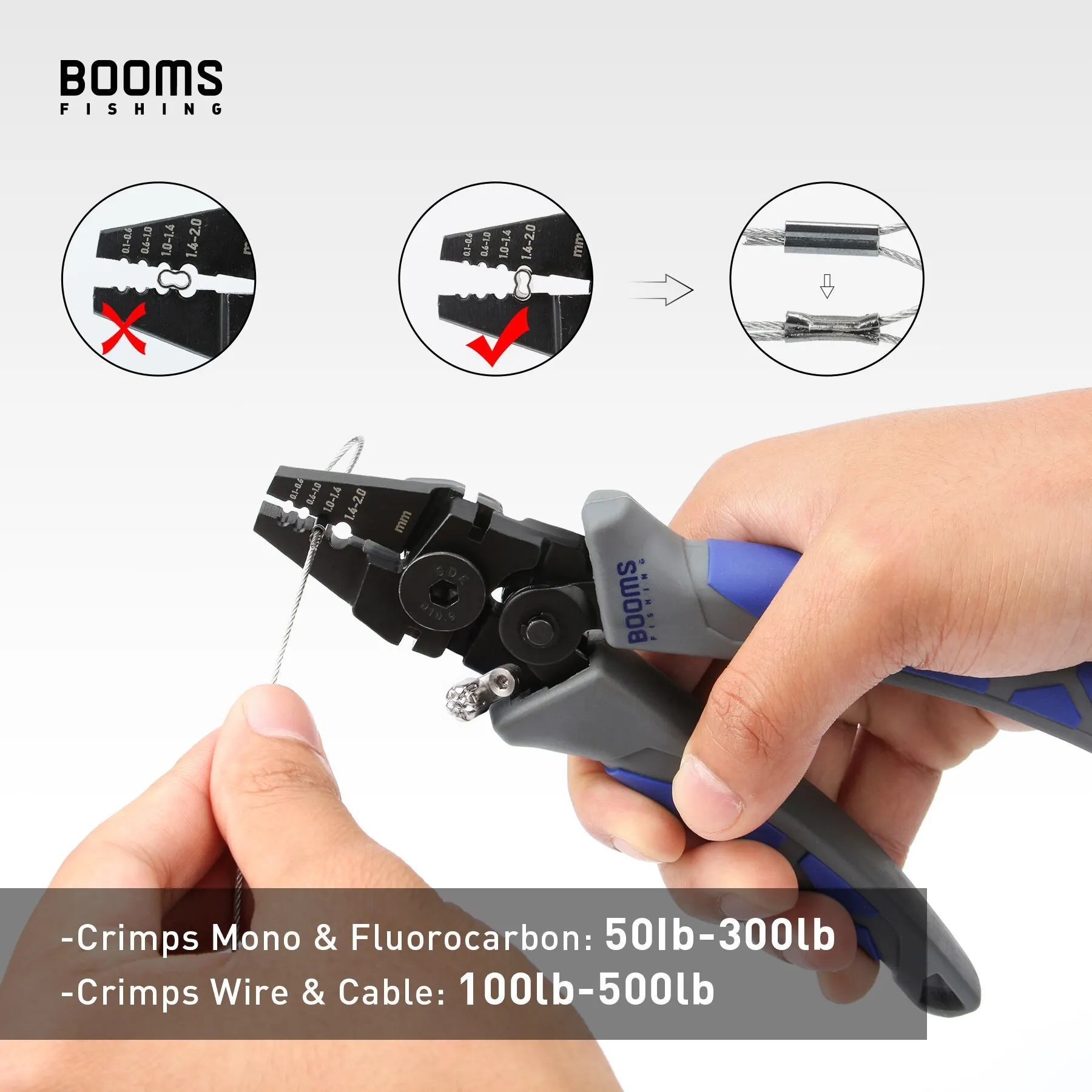 Booms Fishing CP4 Fishing Crimping Pliers High-carbon Steel Wire Scissors Cutting For Crimp Double-Barrel Sleeves Tackle Tools Fishing pliers,fishing scissors,fishing tools,fishing tool,fishing tackle