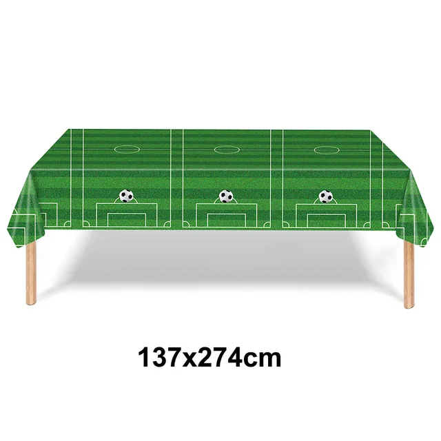 Soccer Theme Tablecloths Football Birthday Party Decorations Soccer Rectangular Plastic Table Cover Perfect for Game Day Parties 3