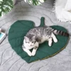 All-Season Leaf Pet Bed Durable Chew-Proof Mat for Dogs Cats Non-Slip Comfortable Sleeping Pad for Year-Round Use 3