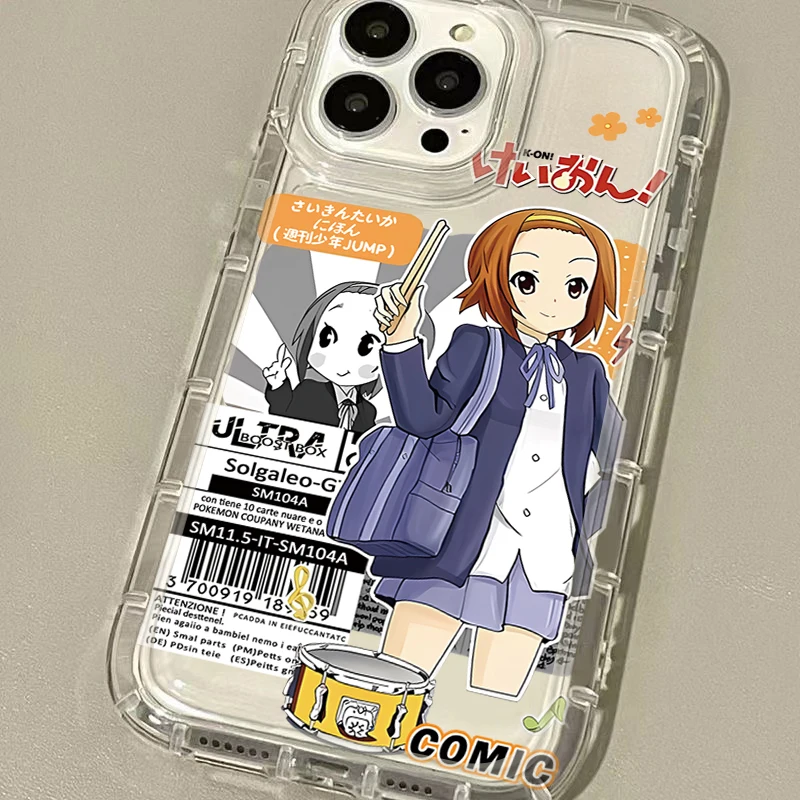Charming Anime K-ON Girls Clear Phone Case