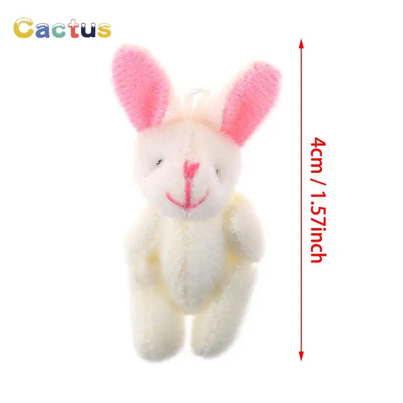 thumbnail image 1 of 4/4.5/6cm Mini Teddy Bear Plush Toy Joint Bear Cartoon Stuffed Dolls Long Ear Rabbit Toys Souvenirs For Children Small Gifts, 1 of 5