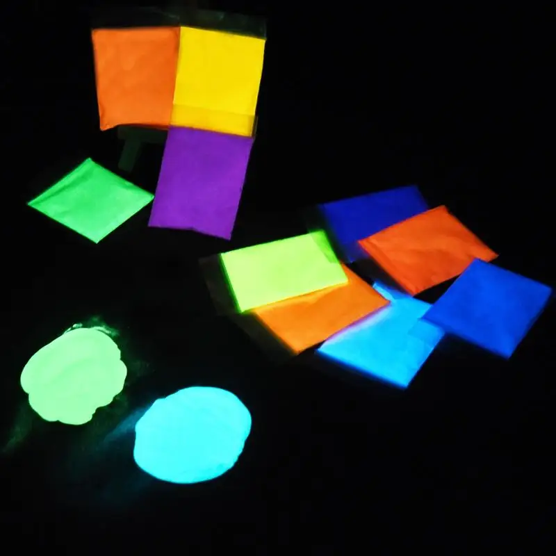 10g/Bag Luminous Powder Resin Pigment DIY Epoxy Resin Mold Nail Art Glitter Powder Glow In The Dark Jewelry Making Supplies