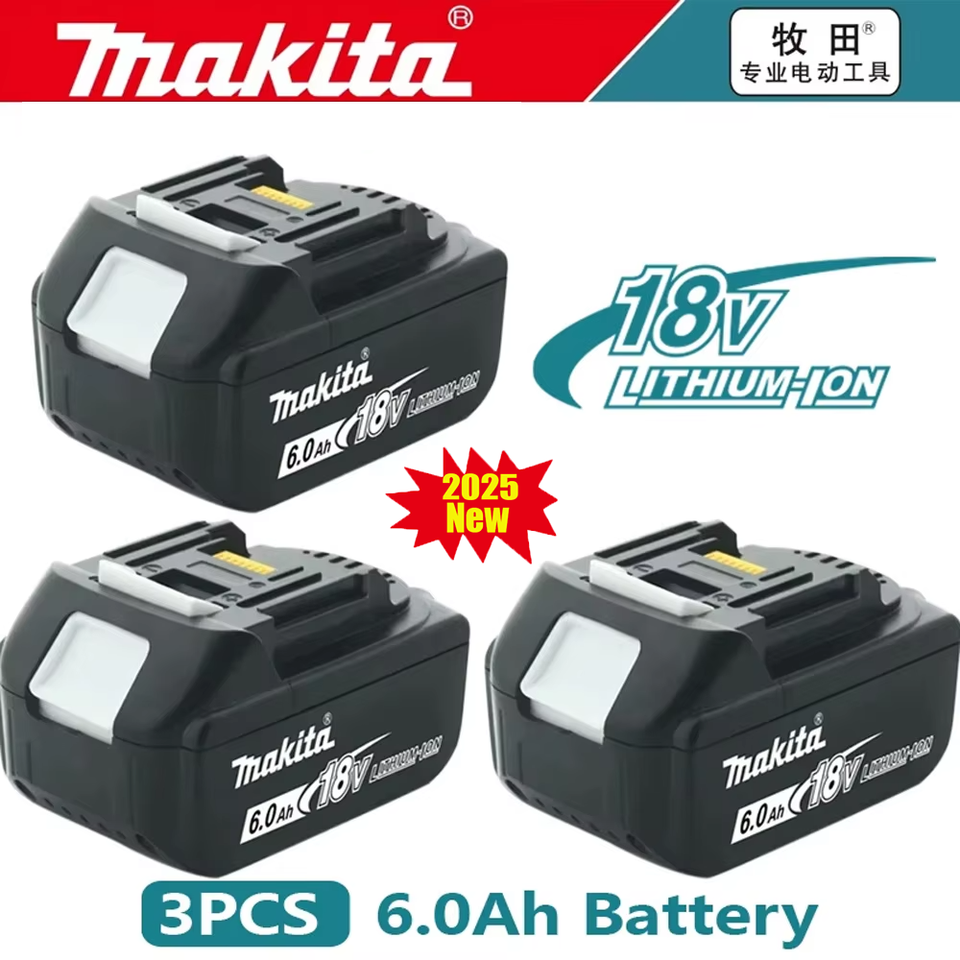 Rechargeable Battery for Makita Original 18V 6.0Ah Li-ion drill Replacement Portable tools Battery BL1860 BL1830 BL1850 BL1860B