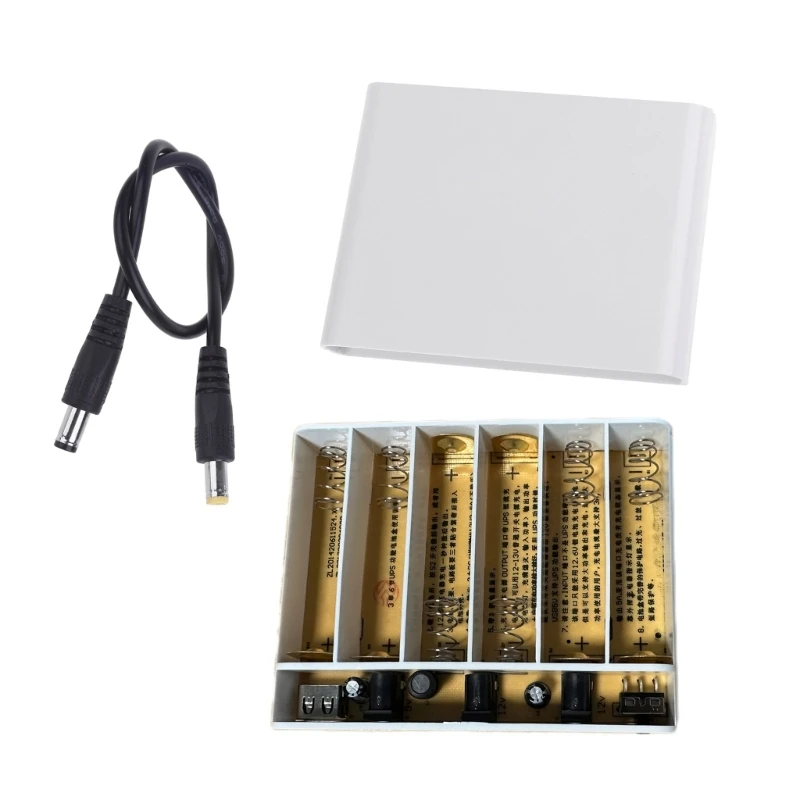 

5V 9V 12V Output 6x 18650 Battery UPS Power DIY Boxs for Routers Dropship