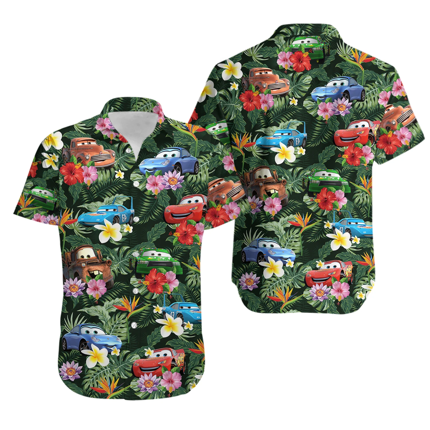 

2024 Hip Hop Men's Hawaiian Shirts Oversized Short Sleeve Tops Graffiti Print Clothing Resort Casual For Male Shirts 5XL Tees