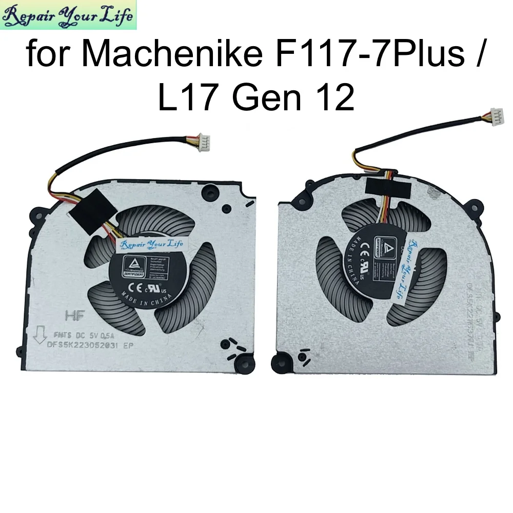 Ventilador de Refrigeração para Cpu e Gpu Radiador Cooler Machenike F1177plus L17 Gen 12 Mknp55hk Rtx 3050 3060 dc 5v