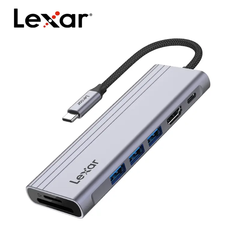 Lexar LPAH31N TF SD Card Reader 3.1 USB Interface with Micro SD TF SD Card Slot to USB Flash Drive Memory Card Reader for Phone