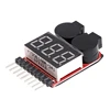 2 in 1 Li-ion RC Lipo Battery Low Voltage Alarm 1S-8S Buzzer Indicator Checker Tester LED Display Board Module Compact 1